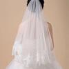 Lace Embroidery Edge Tulle Bride Veils 1 Layer Wedding Veil New Women's Tulle