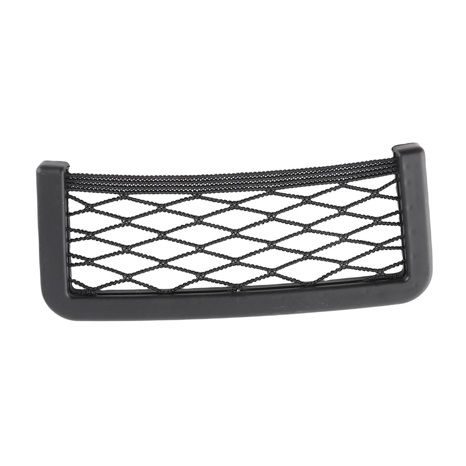 

Car Storage Net Bag Back Side Phone Holder Organize Resilient GPS Black 8.5 * 20cm