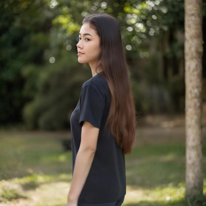 Nike Short Sleeve T-Shirt Soft Fashionable Versatile Kids tops Black 3Z2B7SBNH-NYN