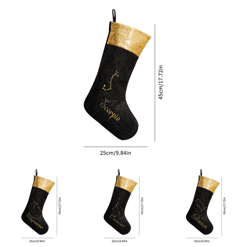 Zodiac Sign Christmas Socks For Festive Celebrations And Holiday Decor