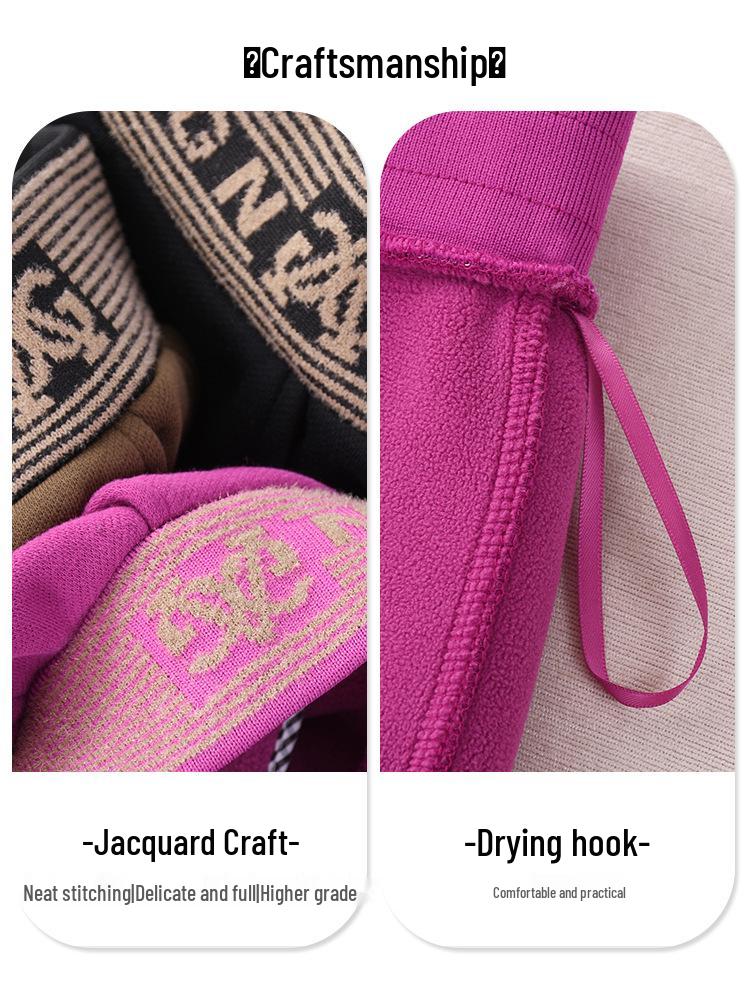 High-Quality Fleece-Lined High-Waisted Slimming Brown Pants for Autumn and Winter - Plus-Size Harem Style with Cuffed Small Legs