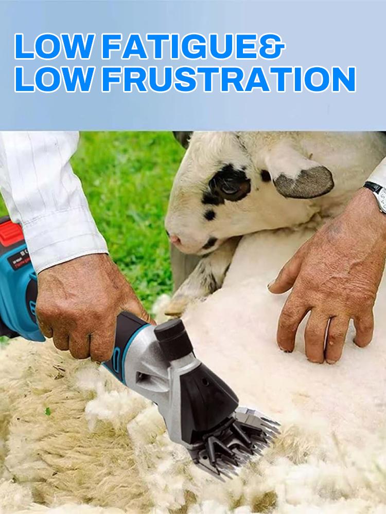 Electric Cordless Sheep Shears Adjustable Speeds Electric Shearing Machine 13 Tooth Stainless Steel Blade for Farm Sheep, Goat