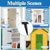 Wopanxye 2pcs 100mm Load Capacity Hinges, Black T Shape Silent Epoxy Coated Wrought Iron