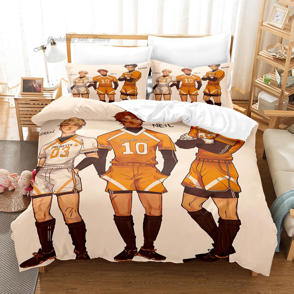 The Foxhole Court Palmetto State Bettwäsche-Set, Einzelbett, Doppelbett, Queensize-Bett, Kingsize-Bett, Bettbezug-Set für Erwachsene und Kinder, Kawaii