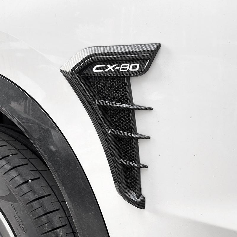 Car Front Side Wing Fender Emblem Trim Sticker for Mazda CX80 Cx-80 CX3 CX7 2 3 5 6 MX5 MX3 Axela Atenza Speed CX9 RX8 RX7 323 RHG2