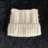 Crochet Devil Ear Hat for Women and Girl Popular 2000S Beanies Hat Soft Pullover Hat for Daily Use Outdoor Winter Headpiece
