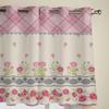 Pink Flower Leaves Window Curtains for Living Room Luxury Bedroom Curtain Kitchen Blinds Drapes Curtains