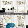 1 Panel Retro Branch Bird Window Valances, Floral Nature Animal Window Treatment Decor Curtains Rod Pocket Valances for Kitchen/Living Room, 54" X