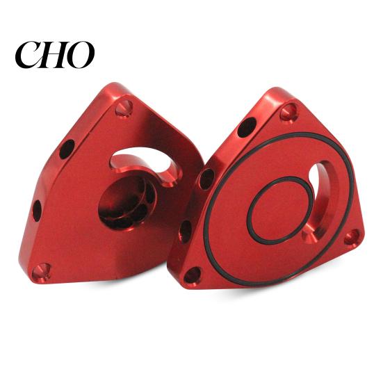 Precise Fit Turbo Valve Gasket BOV Plate for Honda Civic 2015-2021 1.5T, Embedded Rubber Turbocharger Aluminum Blow Off Replacement, Exhaust Seal High