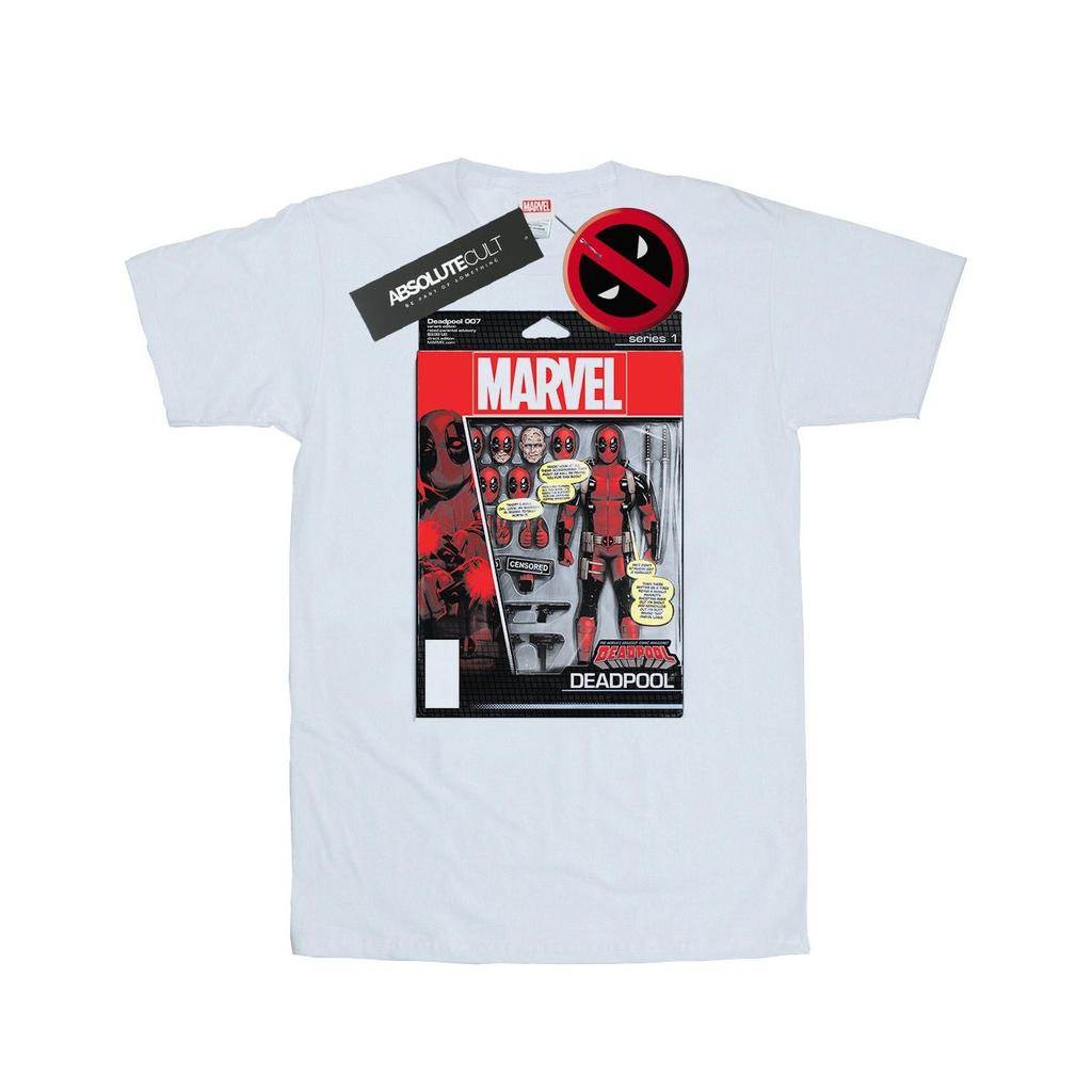 Marvel Mens Deadpool Action Figure T-Shirt