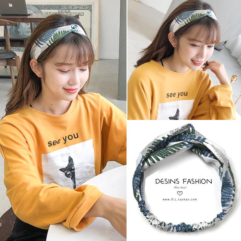 Korean Spring-Summer Elastic Chiffon Silk Headband for Women – Hair Accessories, Sports & Face Washing