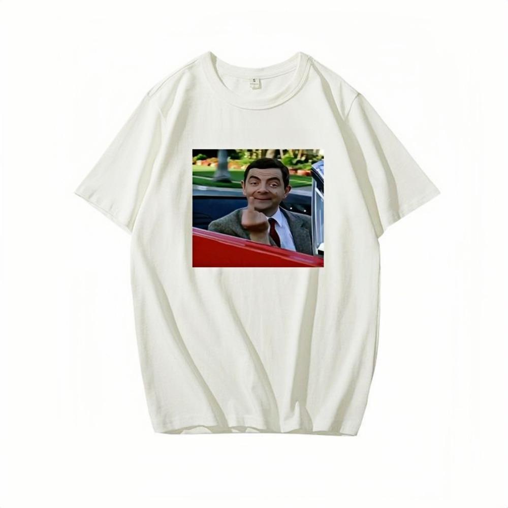 Mr Bean TShirt Pure Cotton Short Sleeve ONeck Loose Fit Comfortable Casual Daily Everyday Wear Tops For Men And Women