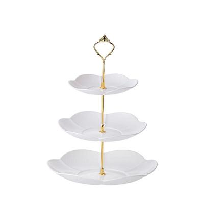 ZISIZ 3-Tier Large Petal Dessert & Cake Stand