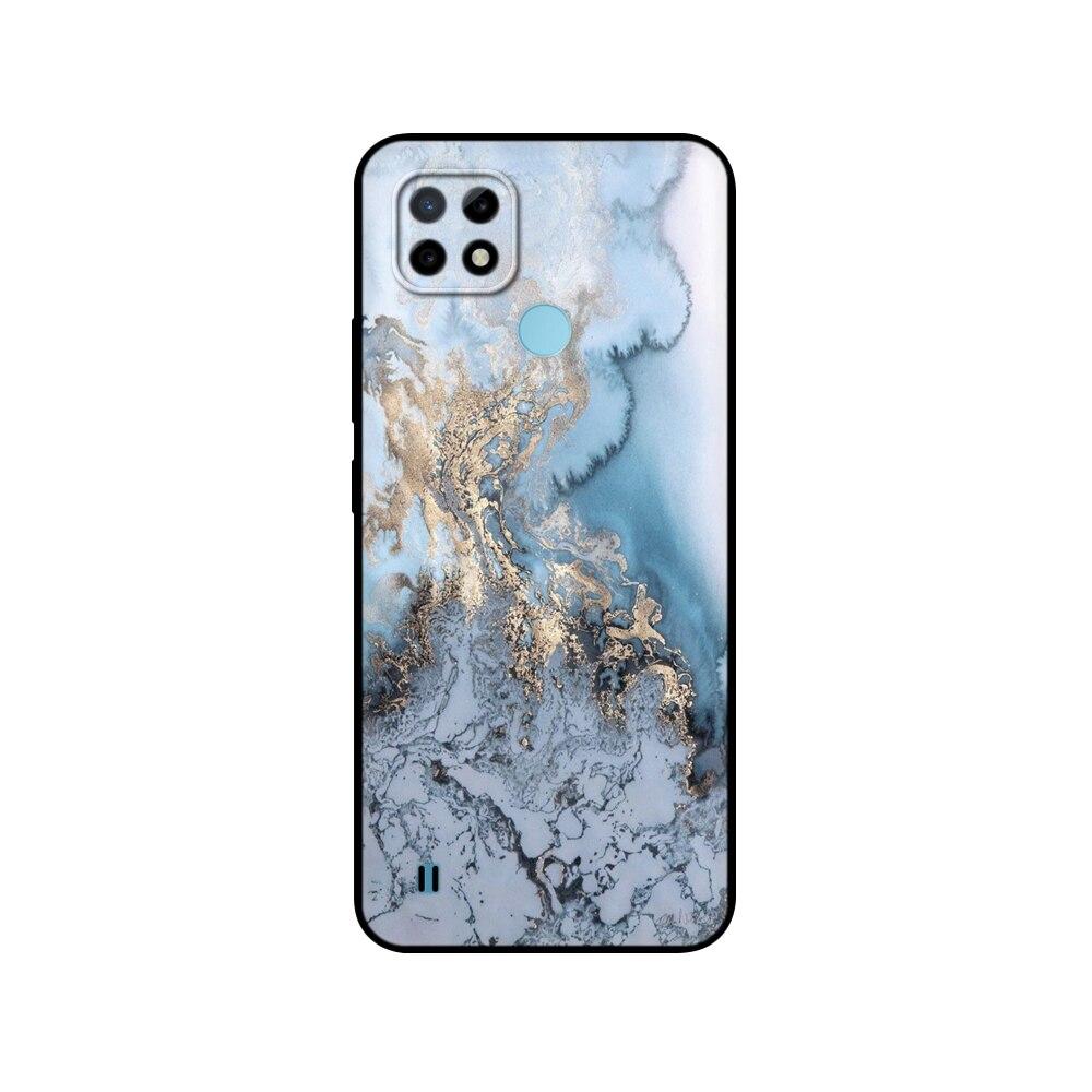For Realme C21 Case Silicon Back For OPPO RealmeC21 C 21 Phone Covers 6.5" Funda RMX3201 Bumper Capa Etui Soft Black Tpu Case