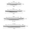 Stainless Steel Flour Rolling Pin Flour Stick Pressing Surface Roller Household Kitchen Tools