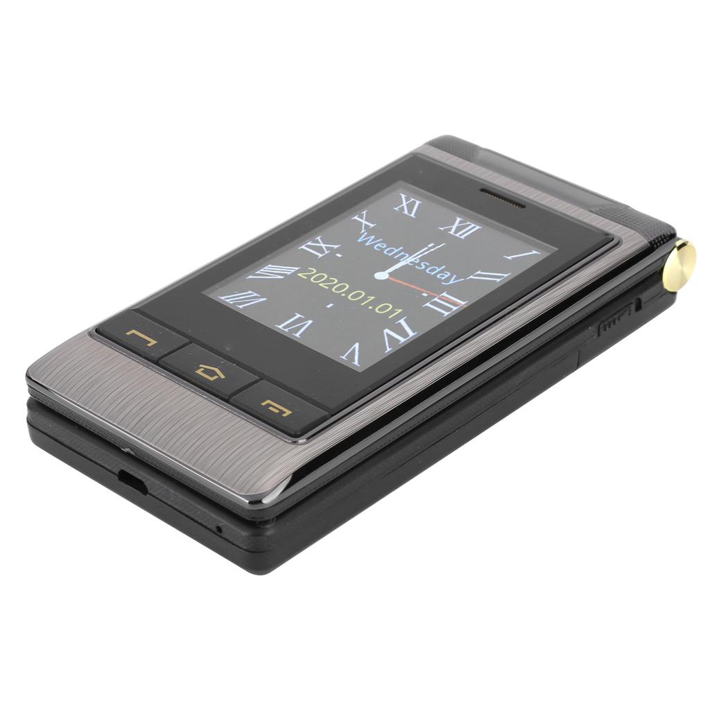 G10-1 Klapphandy 2,6 Zoll MP3 Großer Lautsprecher 4G Mobiltelefon für Senioren Dual-SIM Handy 100-240V Grau USA