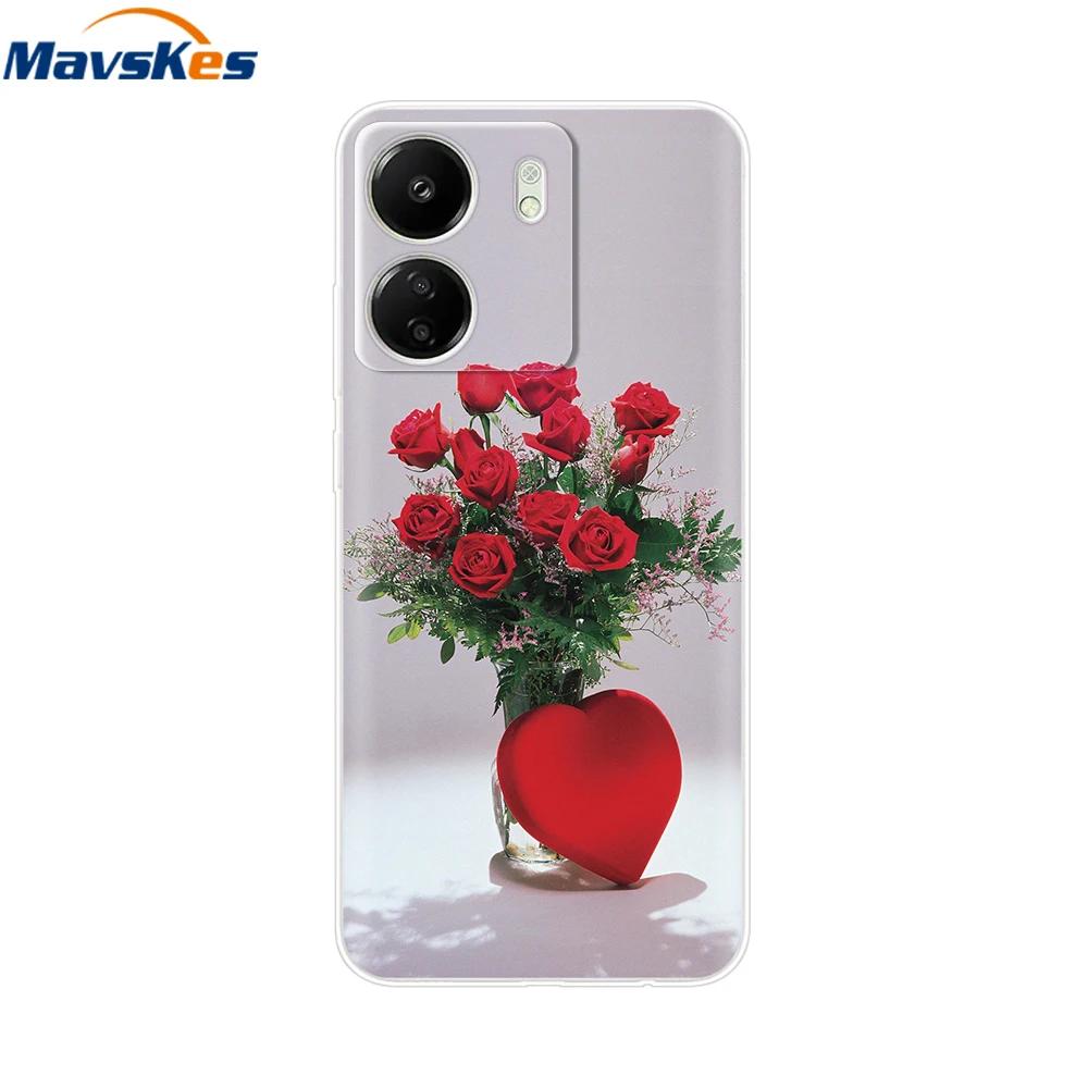For Xiaomi Poco C65 Cases For Xiaomi Poco C65 Fashion Clear Soft Silicone Phone Cases TPU Fundas for PocoC65 c 65 Coque Bumper