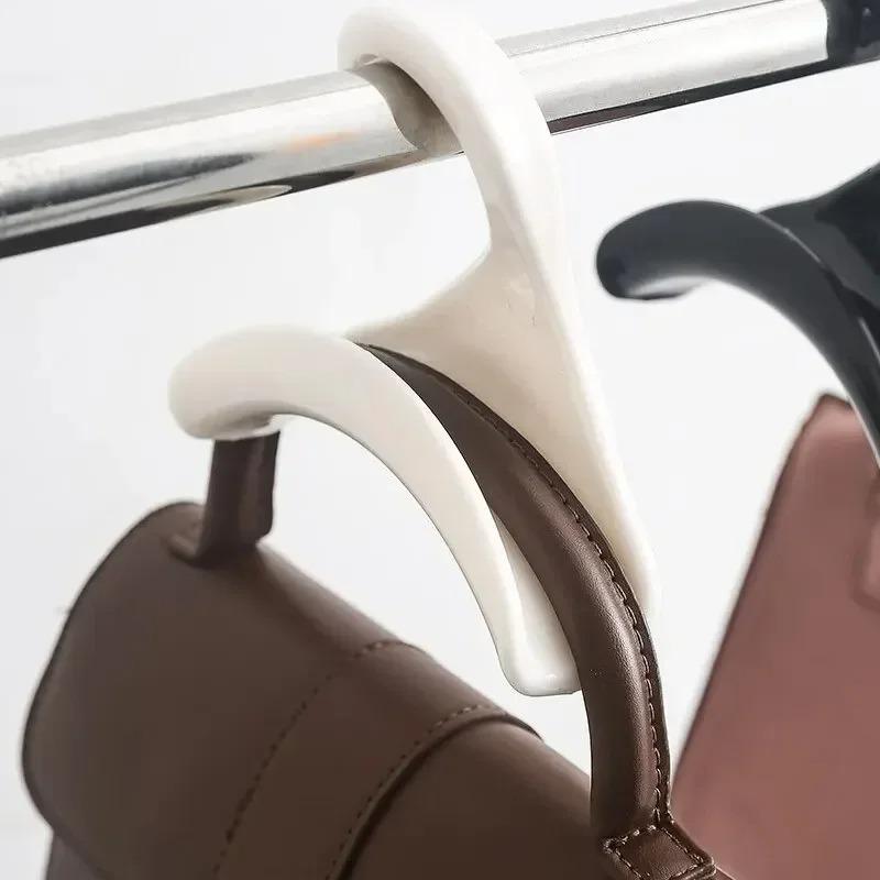10/5 Stück Tasche Kleiderbügel Haken Handtasche Hut Schal Aufbewahrungsregal Kleiderschrank Rucksackhaken Handtaschenhalter Aufbewahrungsregal Organisation