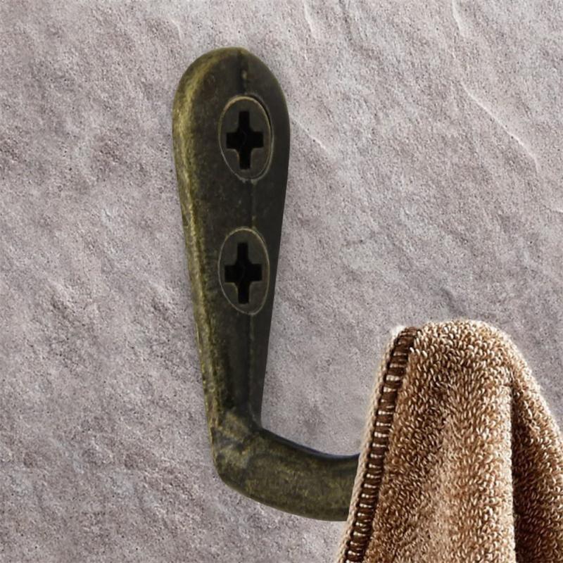 10pcs Vintage Clothes Hooks Easy Installation Wall Hooks For Hanging Hats Handbags Umbrellas Towels