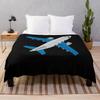 Airplane Flannel Throw Blanket Cartoon Pattern for Couch Sofa Bed King Queen Size Super Soft Warm Lightweight All Season Warm