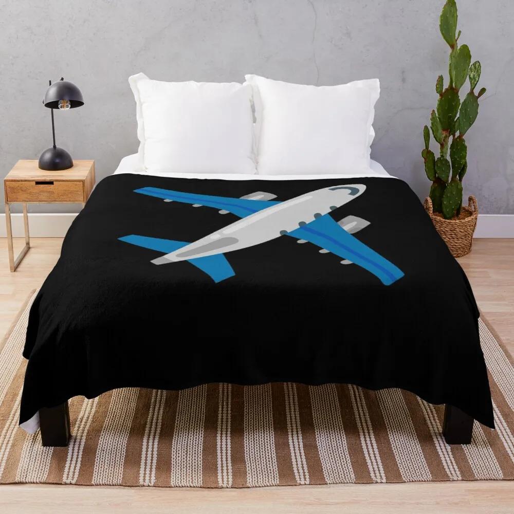 Airplane Flannel Throw Blanket Cartoon Pattern for Couch Sofa Bed King Queen Size Super Soft Warm Lightweight All Season Warm