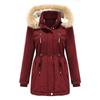 Autumn and Winter Women's Clothing Thickened Lamb Wool Cotton-padded Clothing Women's Loose Women's Cotton Clothing Removable Cap Fleece Jacket