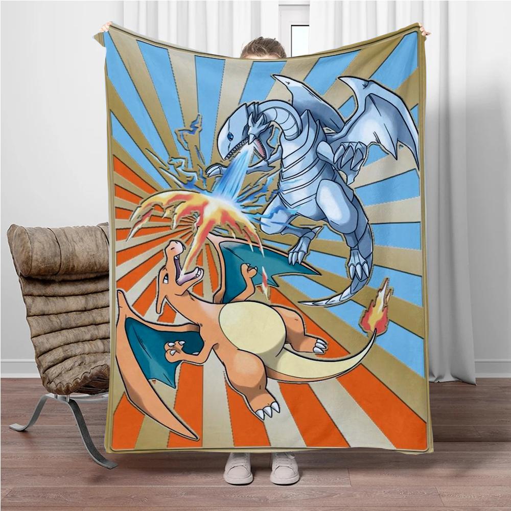 31 Style Pokemon Cartoon Cute Pikachu 3D Soft Flannel Blanket for Bed Bedroom Sofa Picnic,Throw Blankets for Kids Outdoors Gift