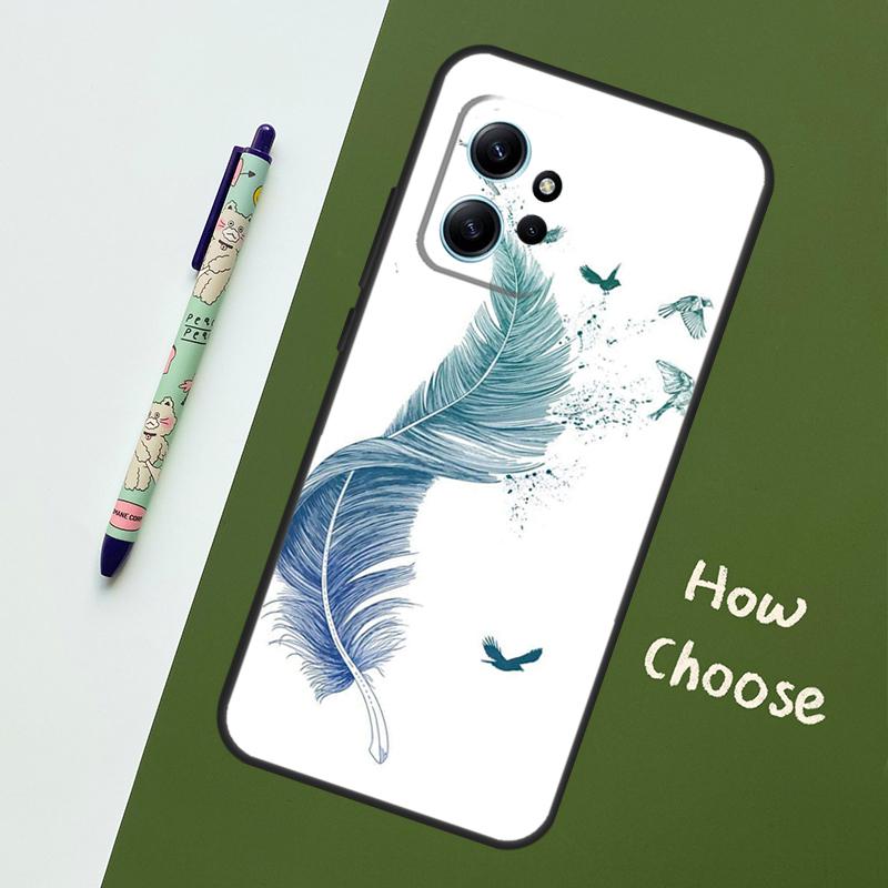 Feather Case For Xiaomi Redmi Note 14 Pro 13 9 10 11 12 12S Cover For Redmi 15C 15 13C 12C 14C 10C