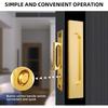 Recessed Finger Flush Pulls with Edge Pull, Sliding Barn Door Handle Hardware, for Cabinet, Pocket, Closet, Barn Door Handle Pulls (Gold,