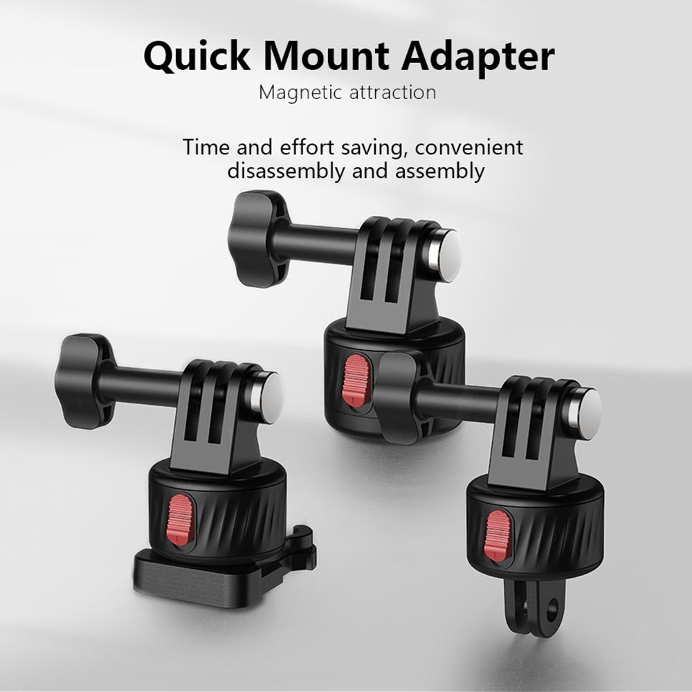 Magnetic Suction Adapter Tripod Adapter Quick Release Base Mount Action Screws Free with Quick Plug