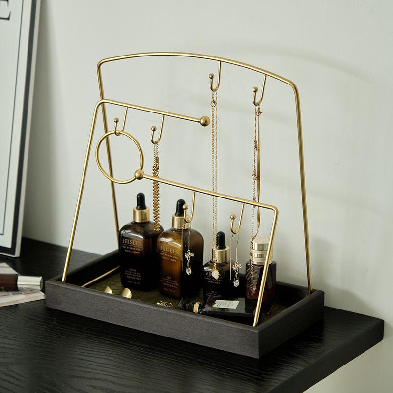 

Багатофункціональна вітрина з рустикального заліза: Браслет-годинник з тримачем для ключів, підвісний органайзер, настільна підставка для буддійських намистин, Arch with Tray - Premium