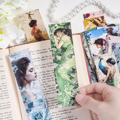 30pcs/1lot Paper Bookmark Romantic Garden Message Cards Bookmark for books/Share/book Markers/stationery
