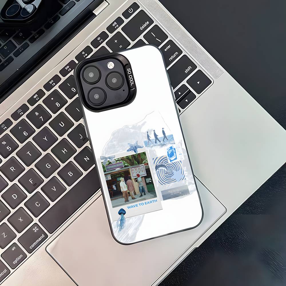 Wave To Earth Summer Flows Phone Case For iPhone 17,16,15,14,13,12,11,Pro,Max,Plus,Black Matte Shockproof Cover
