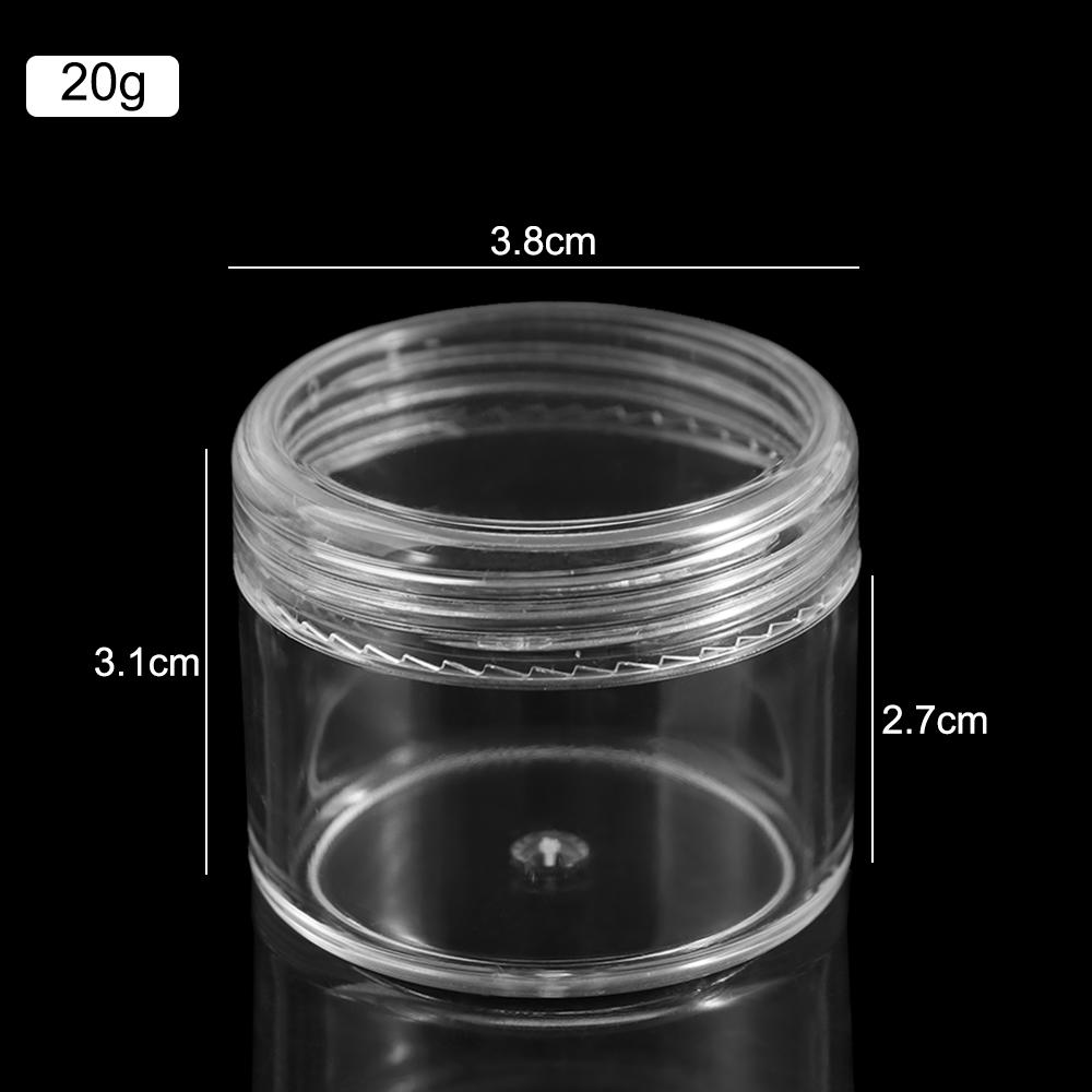 Sub-bottling Jewelry Storage Box Transparent Small Round Jars Empty Cosmetics Empty Bottle  Women