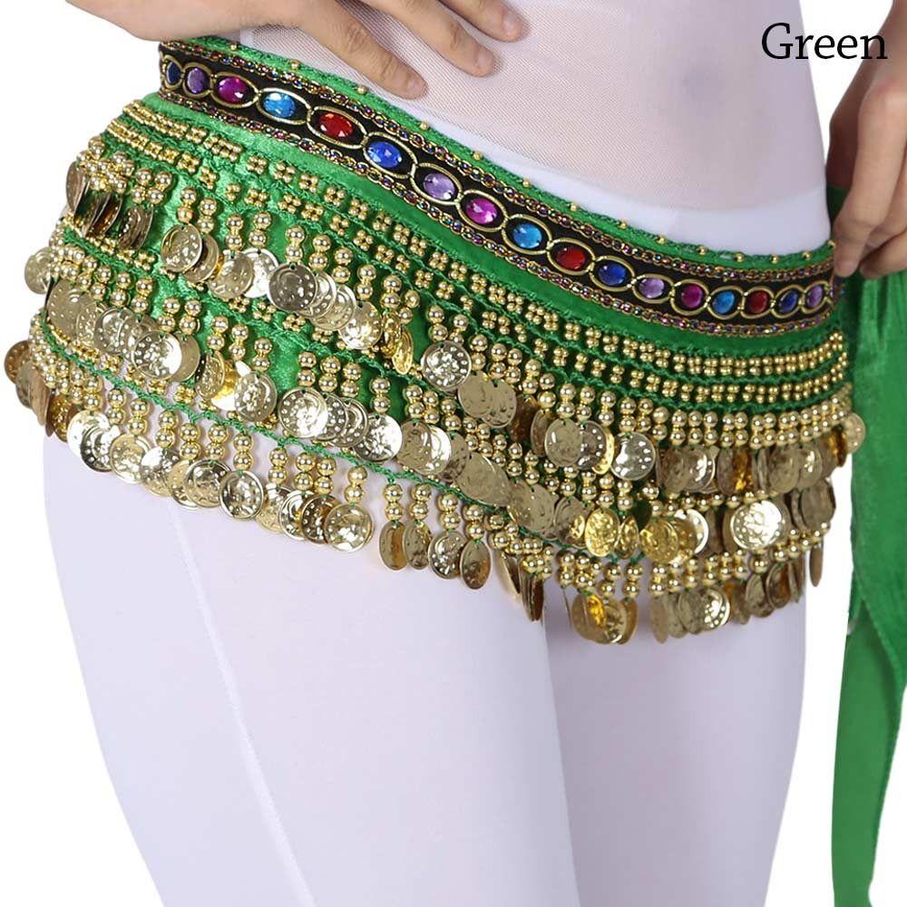 Rhinestone Hip Scarf Tassels Waist Chain Shiny Belly Dance Belt  Women