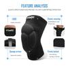 1 Pair Volleyball Knee Pads for Men Women, Thick Sponge Collision Avoidance Warm, Anti-Slip Knee Sleeve, for Yoga,Work,Gardening
