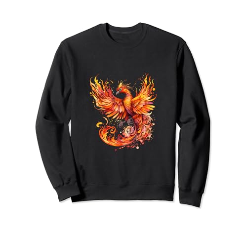 Red Fire Phoenix design sweatshirt