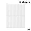 5/10Pcs Non Fading Wall Tile Stickers Peel and Stick Waterproof Oil Proof Heat Resistant for Dining Area Wall Decoration