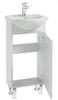 Bathroom Cabinet On Legs with a Washbasin 40x80cm, White Gloss, Laminated Mea