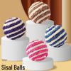 Sisal Ball Cat Toy - Durable, Teething-Resistant Teaser Wand for Kittens