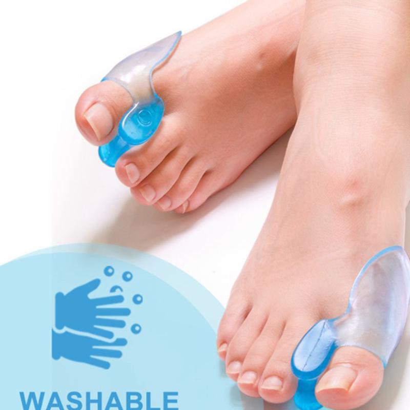 

2Pcs Soft Silicone Toe Separator Thumb Orthopedic Spreader Corrector One Size