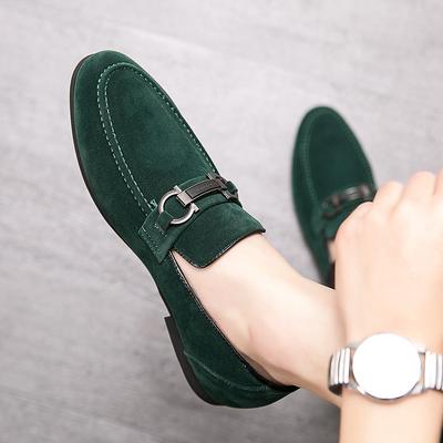 Schuhe Herbst Neu Gefrostetes Leder Britisch Business Casual Lederschuhe Nachtclub Friseur Faul Doudou Schuhe