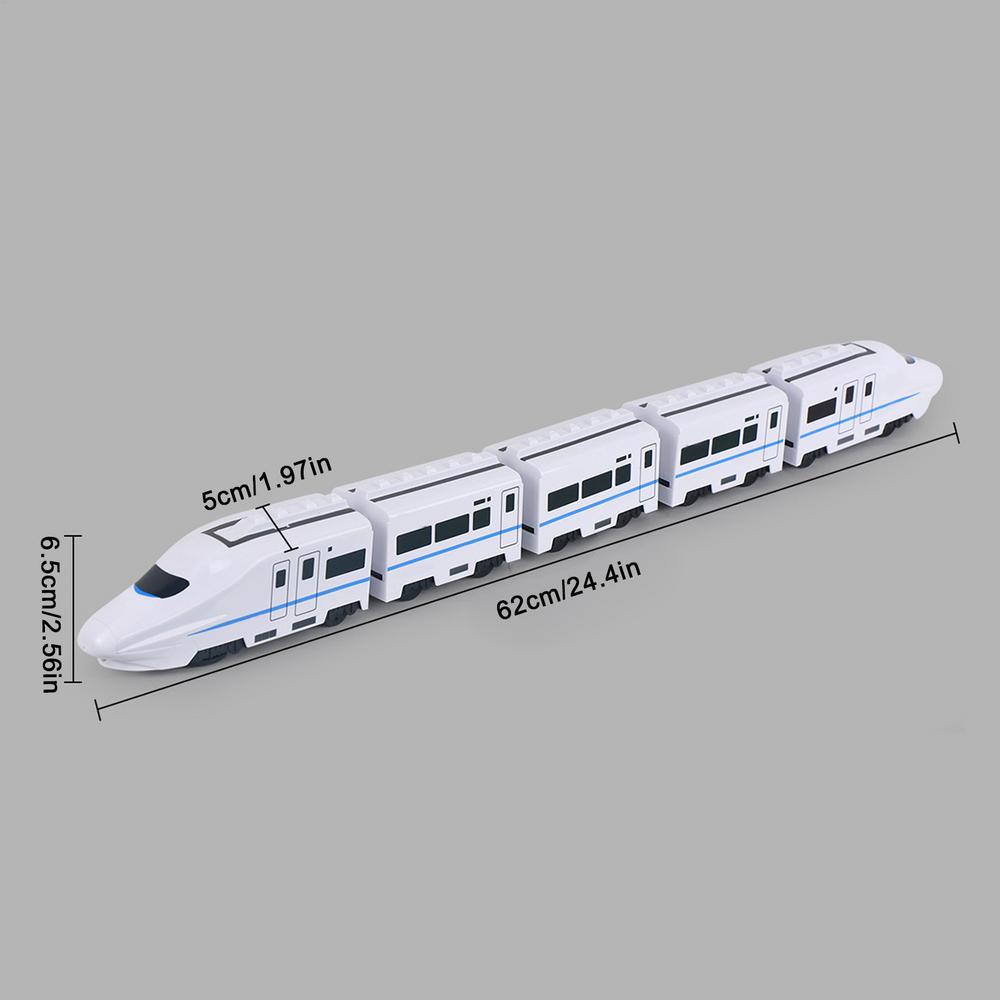 Electric Train Set with Lights & Sounds High-Speed Toy Train for Kids Learning Play, Birthday Christmas Indoor Outdoor Garden