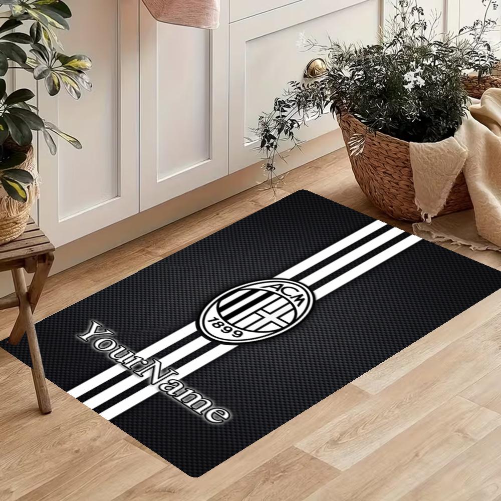 Ac Milan Customize Your Name Kitchen Rug Runner Rug Laundry Mat Hallway Entryway The Best Gift Choice
