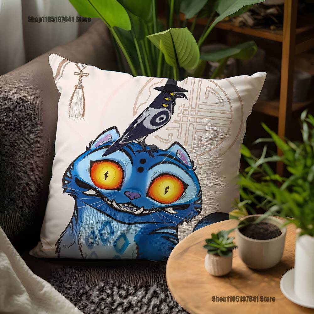 KPop Tiger Of D-Demon H-Hunters Pillow Case For Sofa Decor Car Office Room Printing Cushion Cover Decorations and Protector