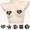 Man Yan Silicone Nipple Covers: Heart, Cross, Plum Blossom & Star Designs 2024 - Breathable Push-Up Lingerie