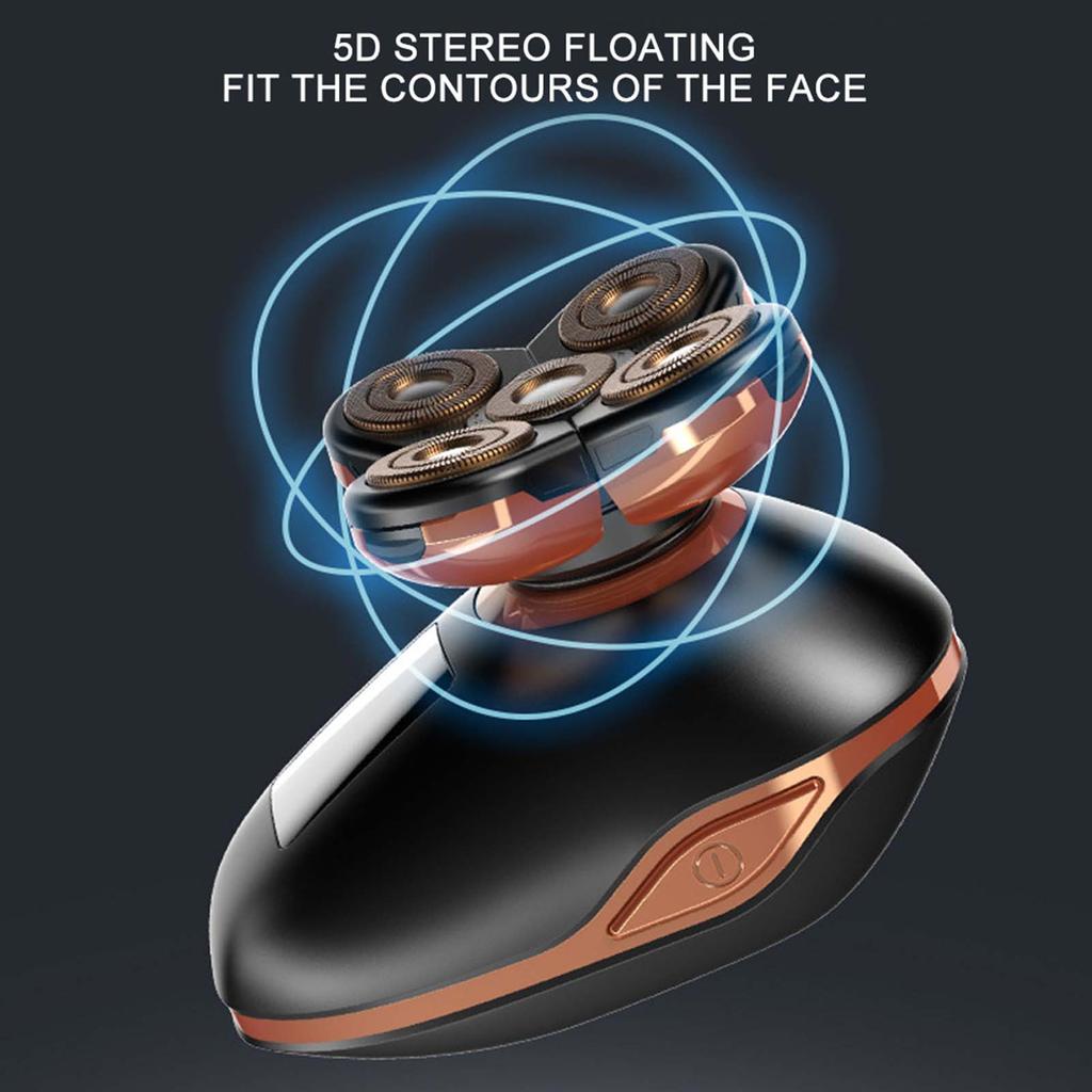 5 in 1 Electric Shaver Waterproof Hair Clipper Nose Hair Trimmer Face Cleansing Machine