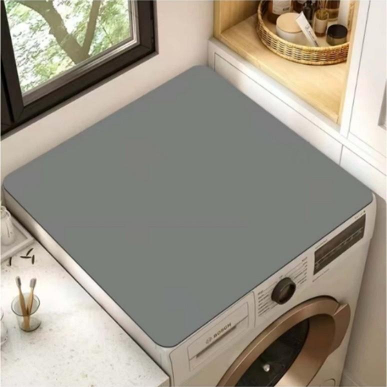 Подушка-подставка под стиральную машину из диатомита - Влагопоглощающий нескользящий пыле- и грязеотталкивающий коврик для холодильника или столешницы 6060cm diatom mud серый 990₽