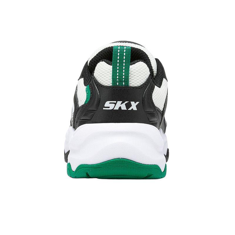 Skechers Kids Comfortable Fashion Slip-Resistant Durable Low-Top Casual Shoes Kids Shoes Black Green 405292L-BKW