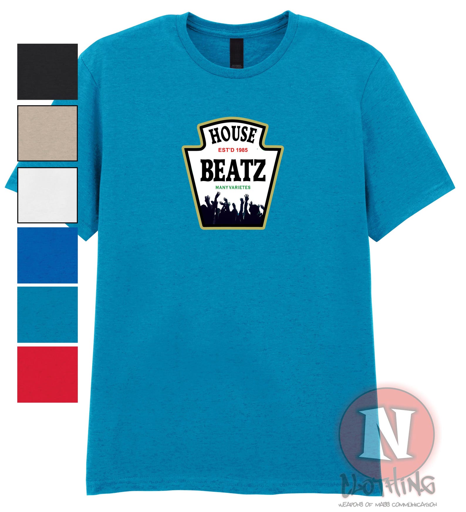 House Beatz T-Shirt old school rave festival 90 s edm M